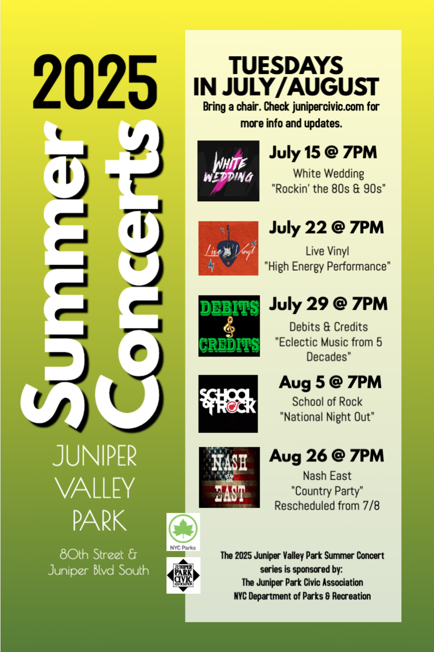 JPCA Juniper Valley Park Summer Concerts